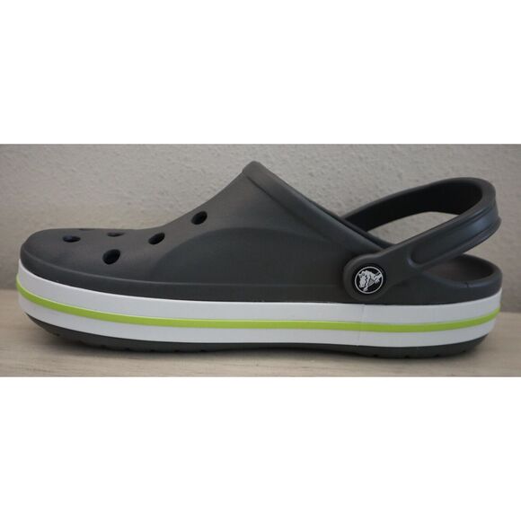 Crocs 205089-0GX Unisex Men's 9 Women's 11 Slate Gray/Lime Punch Bayaband Clogs - Picture 11 of 15